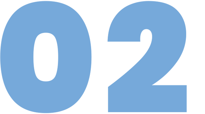 número 2 en azul número 2 en azul